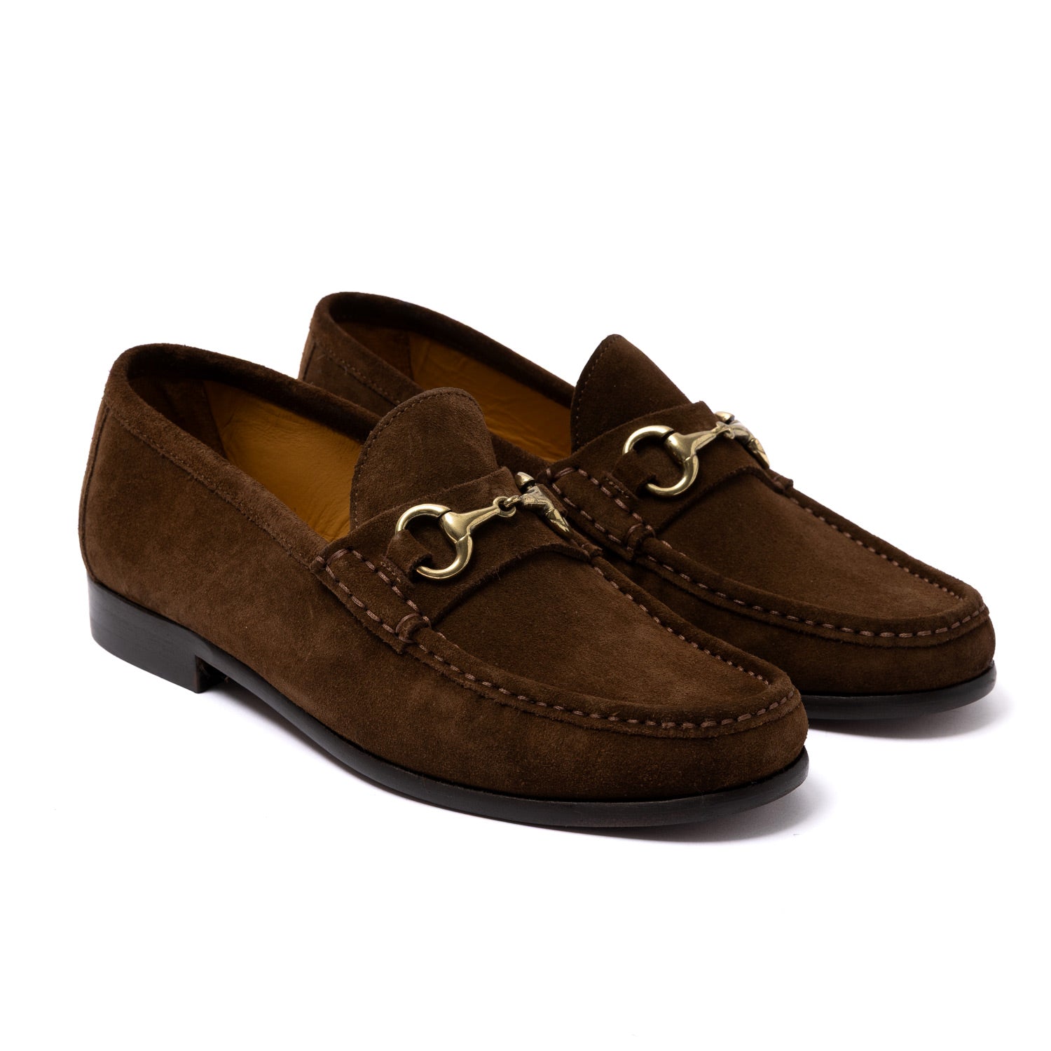 Il Mocassino Exclusive x MJ: Horsebit Loafer "Via Condotti" made of Dark Brown Calf Suede